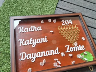 Parijat Frame Nameplate