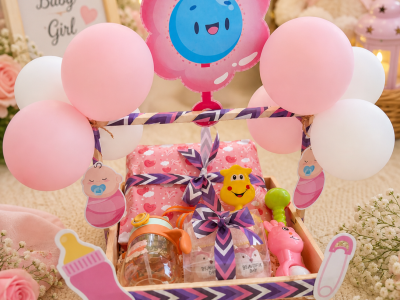 baby girl welcome hamper